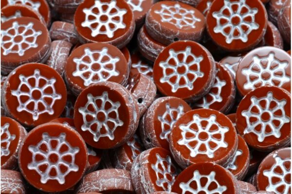TCB Wheel Coin Beads 12x12mm - Image 1