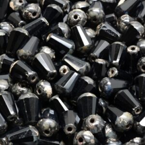 Firepolished Drop Beads 8x6mm