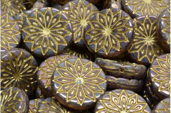Origami Flower Beads 18x18mm - Image 1