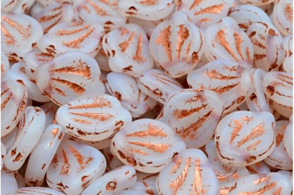 Peony Petal Beads 12x15mm - Image 1