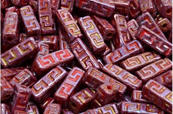 Celtic Block Beads 15x5mm Large hole - Imagen 1