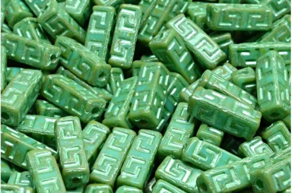 Celtic Block Beads 15x5mm Large hole - Image 1