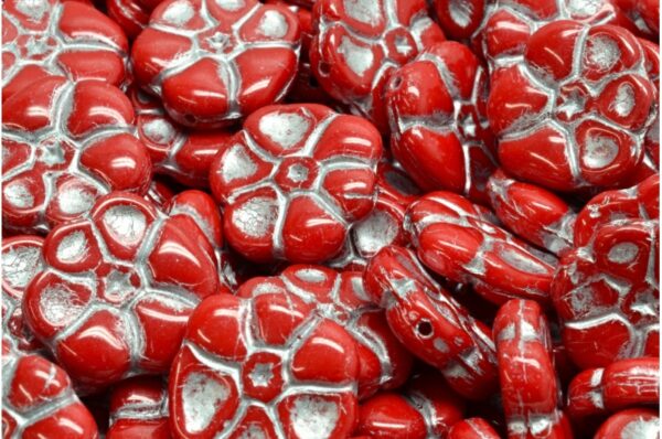 Primrose flower beads 15x15mm - Image 1