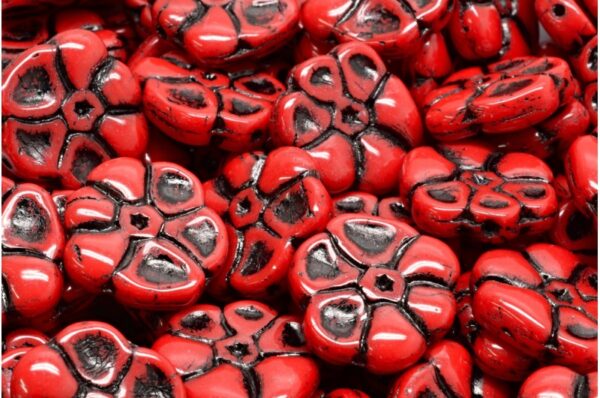 Primrose flower beads 15x15mm - Image 1