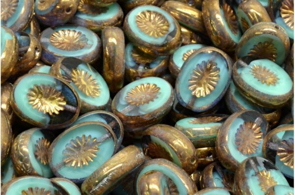 TCB Kiwi Beads 14x10mm - Image 1
