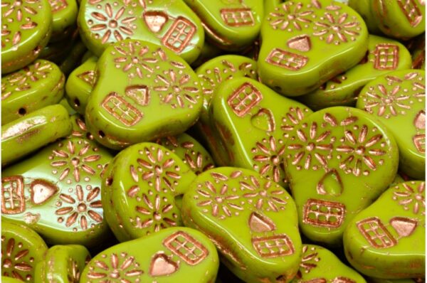 Sugar Skull Beads 20x16mm - Imagen 1
