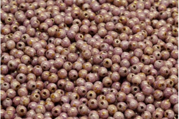 Round Druck Beads 3mm - Image 1
