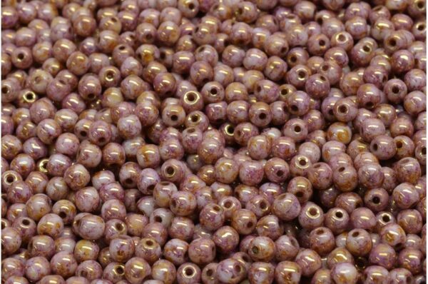 Round Druck Beads 3mm - Image 1