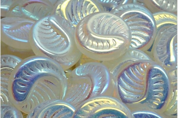 Fossil Coin Beads 19x19mm - Imagen 1