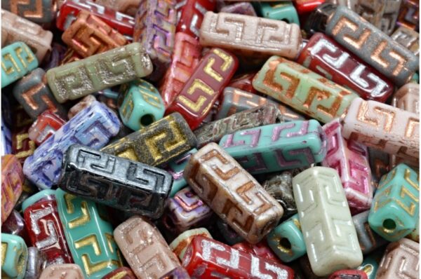 Celtic Block Beads 15x5mm Large hole - Imagen 1