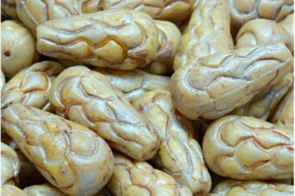 Pinecone Drop Beads 25x12mm - Image 1
