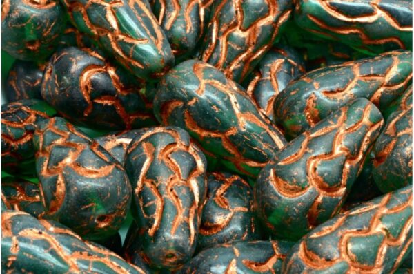 Pinecone Drop Beads 25x12mm - Image 1