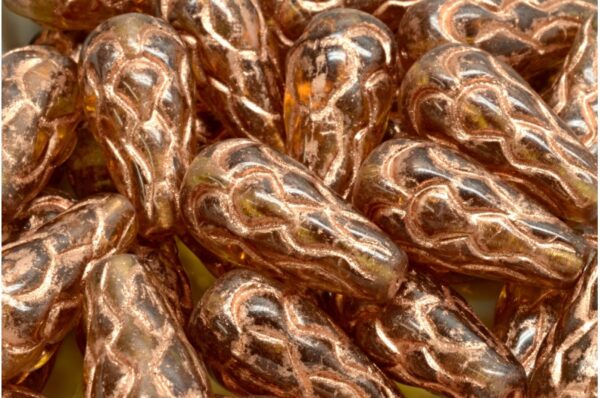 Pinecone Drop Beads 25x12mm - Image 1