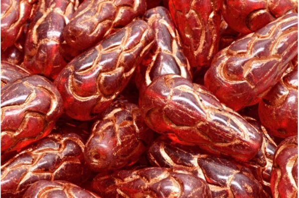 Pinecone Drop Beads 25x12mm - Image 1