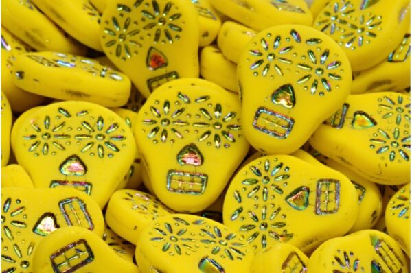 Sugar Skull Beads 20x16mm - Image 1
