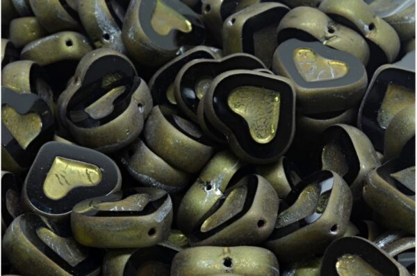 TCB Heart Beads 14x12mm - Image 1
