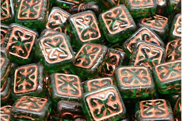 Ornamental Cushion Beads 11x12mm - Image 1