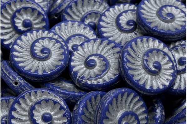 Fossil Shell Beads 18x18mm - Image 2