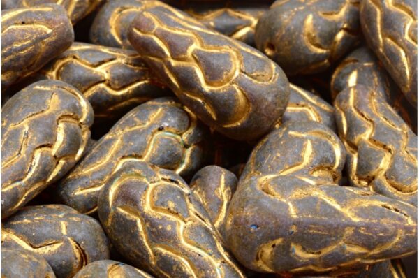 Pinecone Drop Beads 25x12mm - Image 1