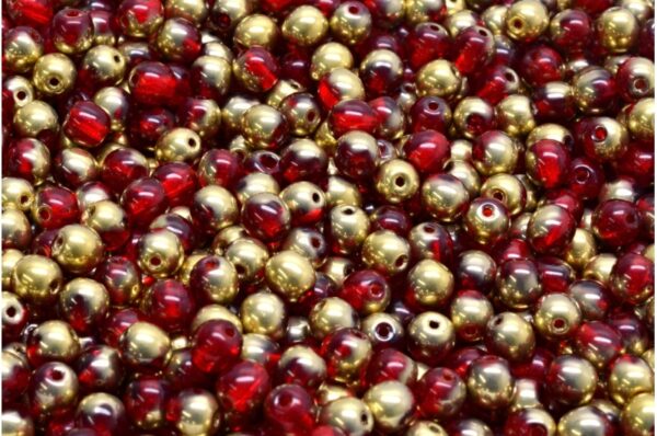 Round Druck Beads 4mm - Image 1