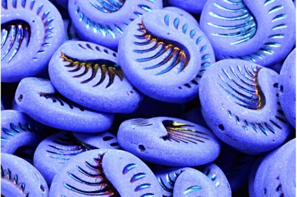 Fossil Coin Beads 19x19mm - Image 1