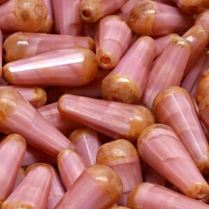 Firepolished Drop Beads 20x9mm