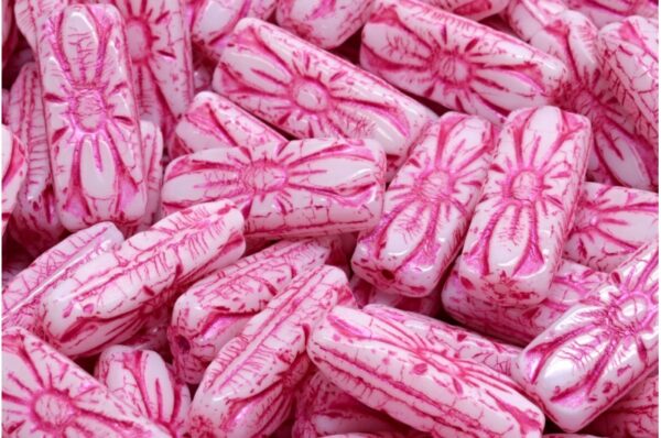 Flower Rectangle Beads - Imagen 1