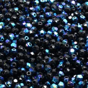 Firepolished Round Beads 3mm
