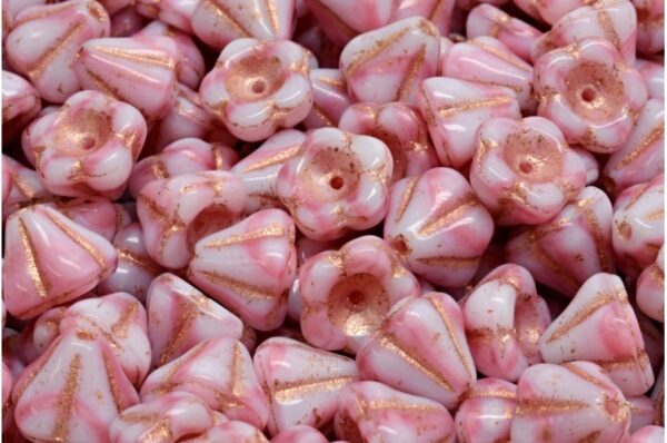 Bell Flower Beads 8x10mm - Image 1