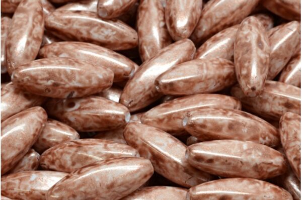Peeled Olive beads 19x7mm - Image 1