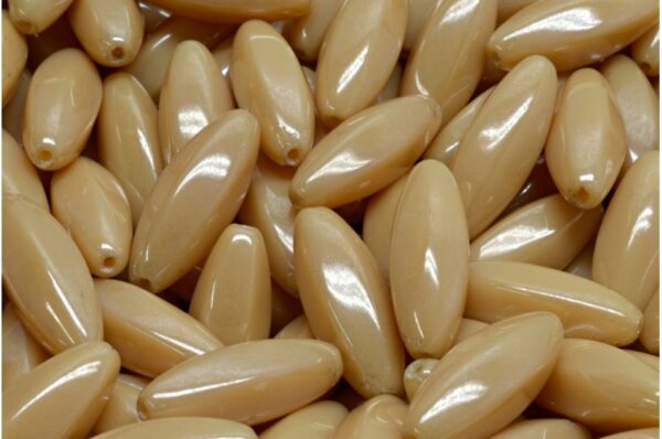 Peeled Olive beads 19x7mm - Image 1