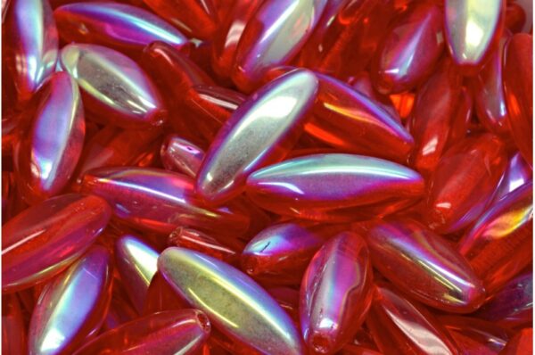 Peeled Olive beads 19x7mm - Image 1