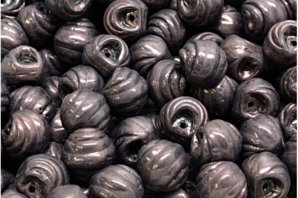 Grooved Mushroom Button Beads 9x8mm - Image 1