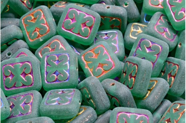 Ornamental Cushion Beads 11x12mm - Image 1