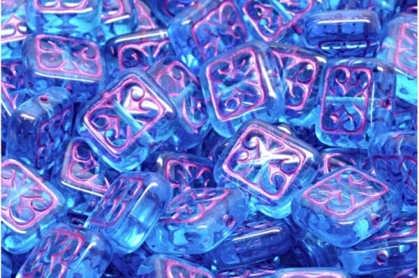 Ornamental Cushion Beads 11x12mm - Image 1