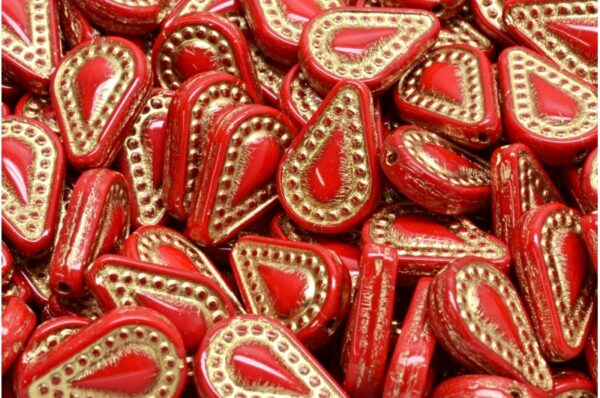 Filigree Tear Drop Beads 14x10mm - Imagen 1