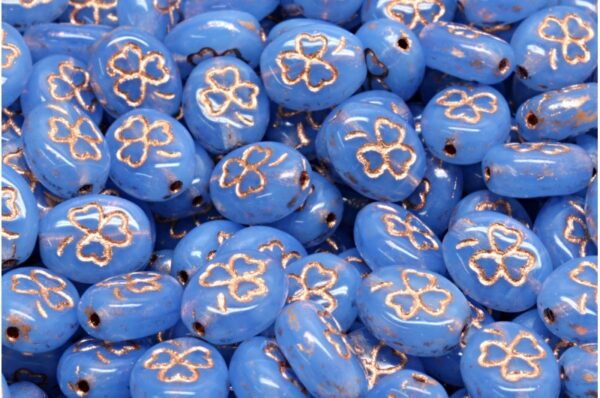 Shamrock Oval Beads 10x8mm - Image 1