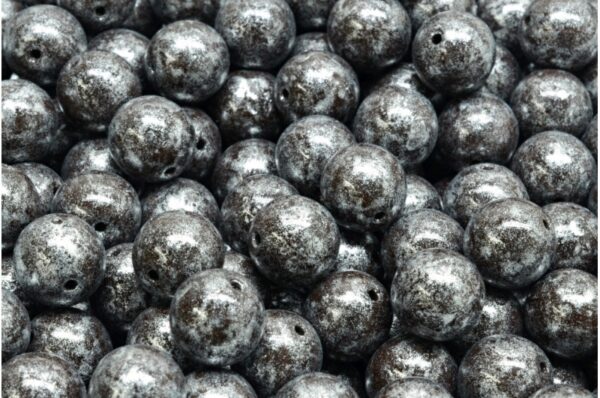 Round Druck Beads 8mm - Image 1