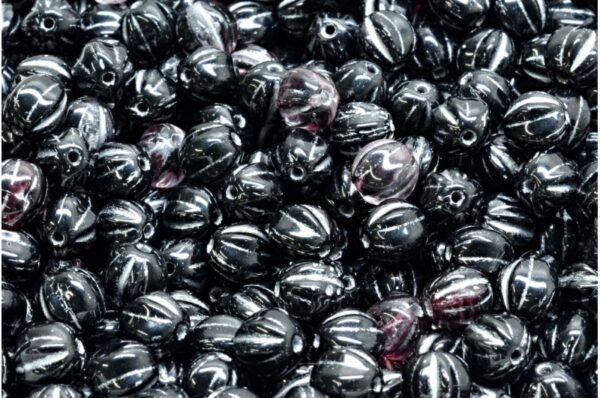 Melon Beads 6x6mm - Image 1