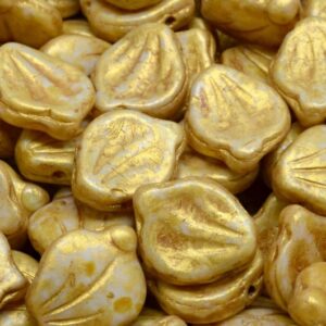 Peony Petal Beads 12x15mm