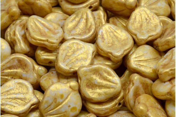 Peony Petal Beads 12x15mm - Image 1