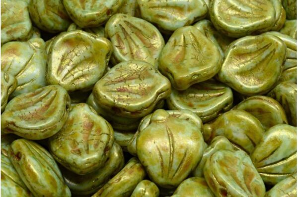 Peony Petal Beads 12x15mm - Image 1