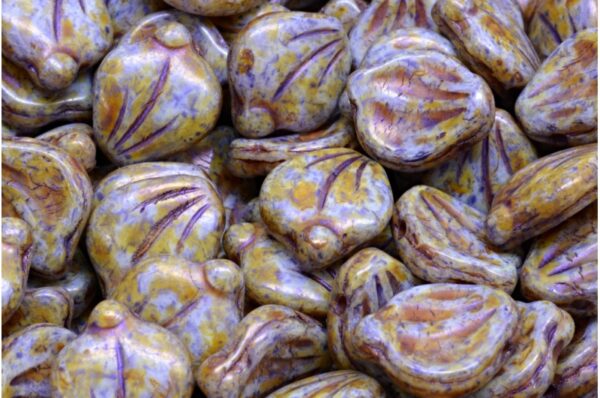 Peony Petal Beads 12x15mm - Image 1