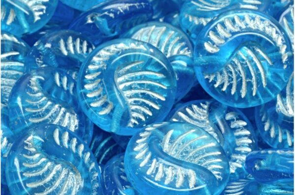 Fossil Coin Beads 19x19mm - Image 1