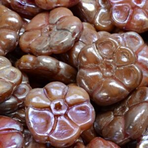 Primrose flower beads 15x15mm