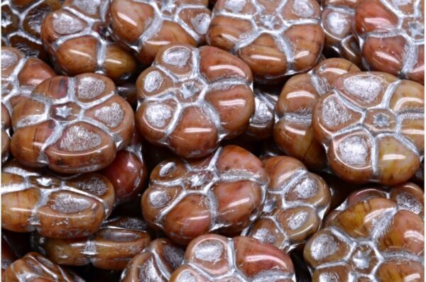 Primrose flower beads 15x15mm - Image 1