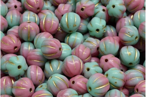Melon Beads 8x8mm - Imagen 1