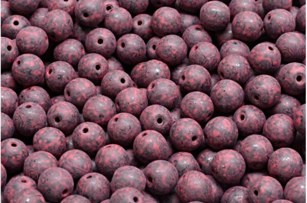 Round Druck Beads 6mm - Image 1