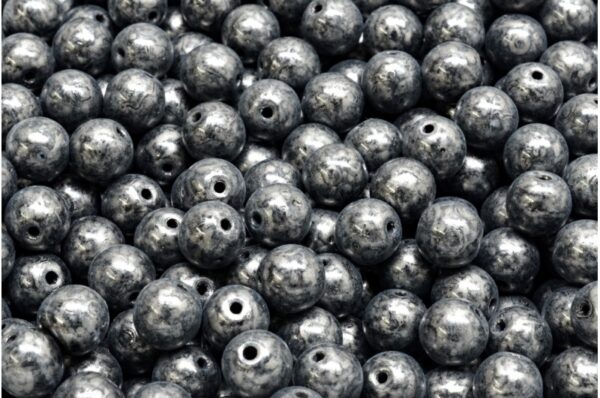 Round Druck Beads 6mm - Image 1