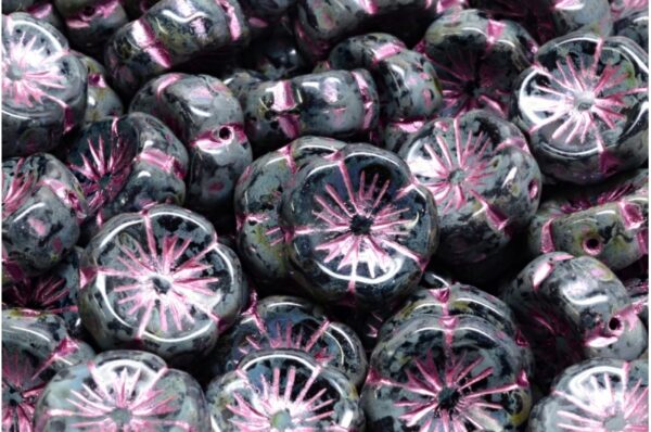 Hawaiian Flower Beads 14x14mm - Image 1